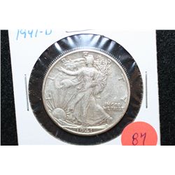 1941-D Walking Liberty Half Dollar