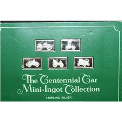 1975 Centennial Car Mini-Ingot Collection; 1896 Ford, 1898 Winton, 1899 Packard, 1899 Renault & 1900