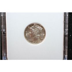 1942-D Mercury Dime; MCPCG Graded MS63