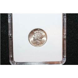 1942-D Mercury Dime; MCPCG Graded MS64