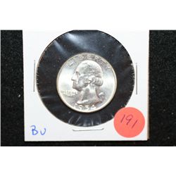 1954 Washington Quarter; BU