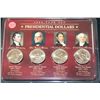 Image 1 : 2008 US Presidential $1 Coin Set; Monroe, Adams, Jackson & Van Buren; Lot of 4