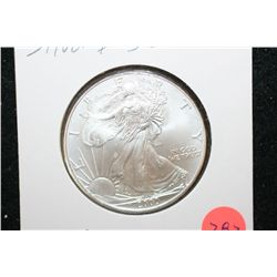 2000 Silver Eagle $1; UNC