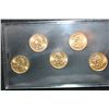 Image 1 : 2005-D US Mint State Quarter Set; Layered 24K Gold, BU