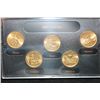 Image 2 : 2003-D US Mint State Quarter Set; Layered 24K Gold, BU