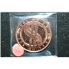 Image 1 : Barter is Better Copper Round; Buy Local Go Local, .999 Fine Copper 1 Oz.