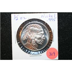 2012 Nickel Round; .995 Fine Nickel 1/2 Oz.