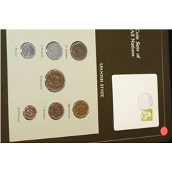 Spanish State; Coin Sets of All Nations W/Postal Stamp Dated 1986