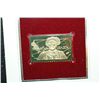 Image 2 : 1982 First Day Issue 22K Gold Replica Stamp W/Postal Stamp; Ponce de Leon Explorer of Florida
