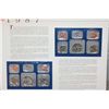 Image 2 : 1987 US Mint Coin Set Commerating Reagan & Gorbachev sign the INF Treaty W/Postal Stamps Dated 1993;