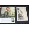 Image 1 : 1973 First Day Issue LBJ Post Card W/Postal Stamp & Northwestern Aide & Fur Co Envelope W/Postal Sta