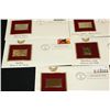 Image 2 : 1983 First Day Issue (2) & 1996 First Day Issue (3) 22K Gold Replica Stamp W/Postal Stamp; Lot of 5