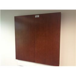 HAWORTH CHERRY WALL MOUNT CONFERENCE CABINET