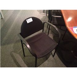 BLACK STACKING CHAIR