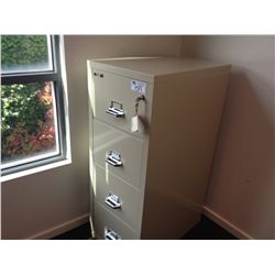 FIRE KING 4 DRW. LEGAL FIREPROOF FILE CABINET