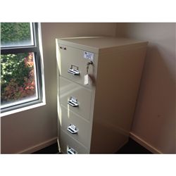 FIRE KING 4 DRW. LEGAL FIREPROOF FILE CABINET