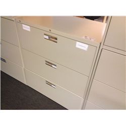 BEIGE 3DRW. LATERAL FILE CABINET