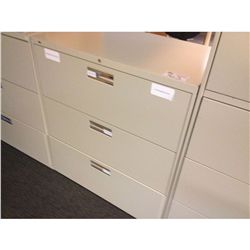 BEIGE 3DRW. LATERAL FILE CABINET