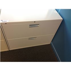 BEIGE 2 DRW. LATERAL FILE CABINET