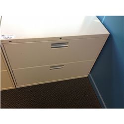BEIGE 2 DRW. LATERAL FILE CABINET