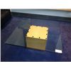 Image 1 : GLASS TOP COFFEE TABLE