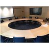 Image 1 : CUSTOM BUILE MAPLE CIRCULAR BOARDROOM TABLE