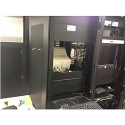 COMPUTER HARDWARE CABINET WITH CONTENTS