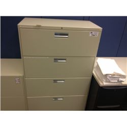 BEIGE 4 DRW. LATERAL FILE CABINET