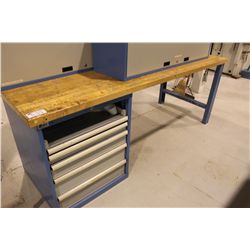 3' X 8' SHOP BENCH WITH 5 DRW LISTA