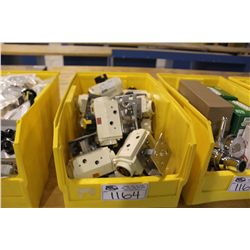 BIN OF S.S. VALVES, GUAGES AND PARTS