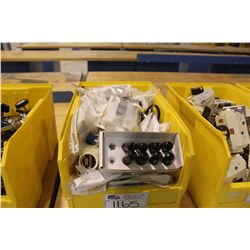 BIN OF S.S. VALVES, GUAGES AND PARTS