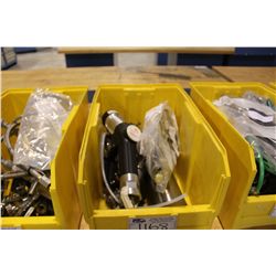 BIN OF S.S. VALVES, GUAGES AND PARTS