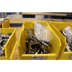 BIN OF S.S. VALVES, GUAGES AND PARTS