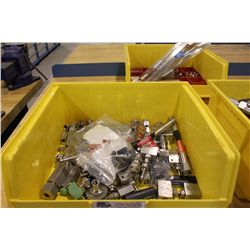 BIN OF S.S. VALVES, GUAGES AND PARTS