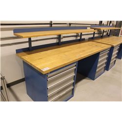 LISTA 3' X 8' SHOP BENCH WITH 5 DRW. AND 5 DRW