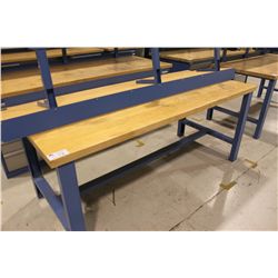 LISTA 3' X 7' SHOP BENCH WITH BENCH MOUNT SHELF