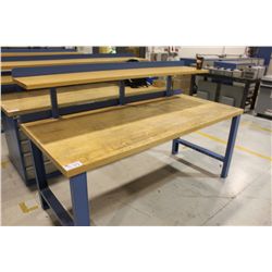 LISTA 3' X 7' SHOP BENCH WITH BENCH MOUNT SHELF