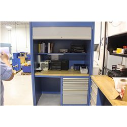 LISTA 3' X 8' BENCH WITH 5 DRW. CABINET AND ROLL