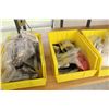 Image 2 : 9 YELLOW PARTS BINS WITH CONTENTS