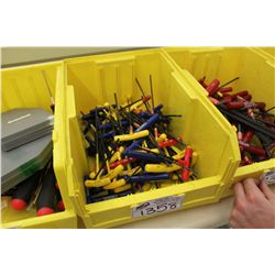BIN OF ASSORTED TOOLS