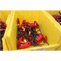 BIN OF ASSORTED TOOLS