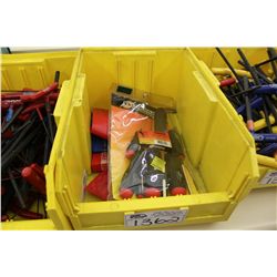 BIN OF ASSORTED TOOLS