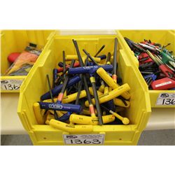 BIN OF ASSORTED TOOLS