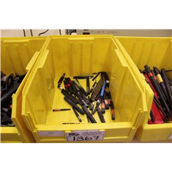 BIN OF ASSORTED TOOLS
