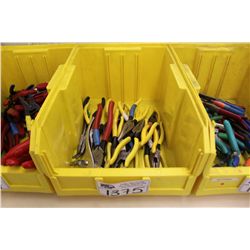 BIN OF ASSORTED TOOLS