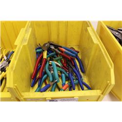 BIN OF ASSORTED TOOLS