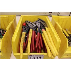 BIN OF ASSORTED TOOLS