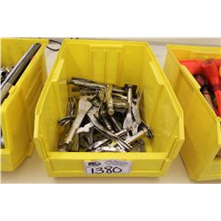 BIN OF ASSORTED TOOLS