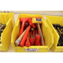 BIN OF ASSORTED TOOLS