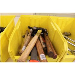 BIN OF ASSORTED TOOLS